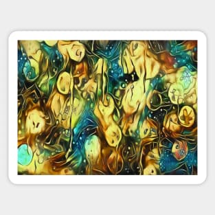 Abstract colored background Sticker